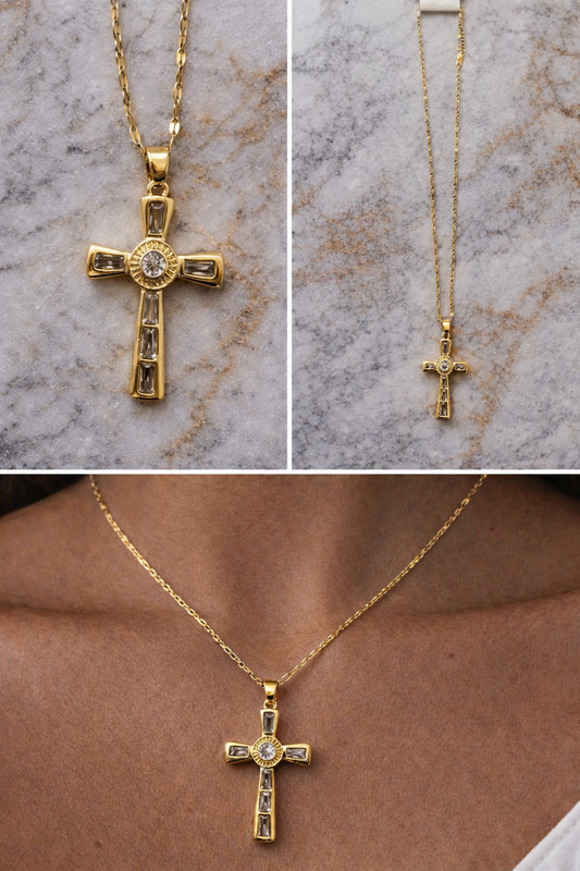 Collier Croix Élégance Dorée